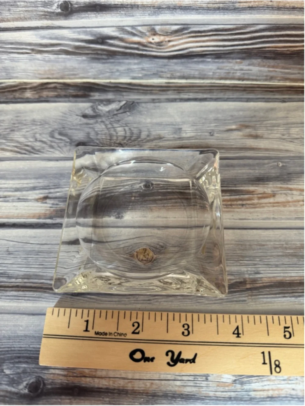 Vintage small glass ashtray